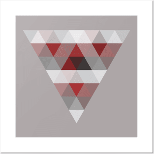 Abstract Buffalo Plaid Triangle Posters and Art